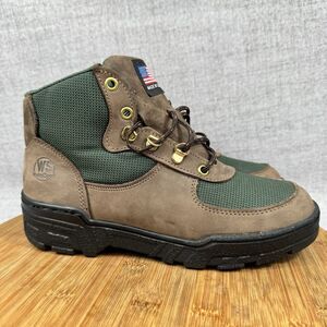 Work N Sport Boots Women's 7 M Leather Work Vibram Hiking Shoes